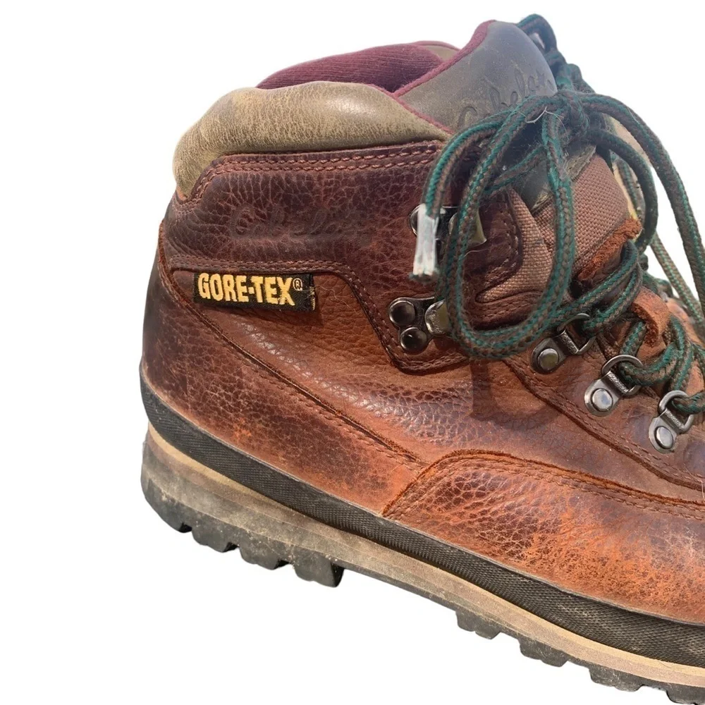 Cabela's Rimrock Goretex Brown Leather Ankle Hiking Boots 81-1473 Men's 9.5M